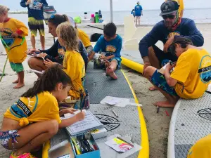 Writing thank you to Climate Change Park